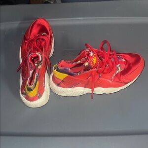 Nike Red and Yellow Women's Sneakers